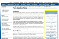 Pin On Scouts For Cub Scout Pack Meeting Agenda Template