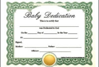 Printable Baby Dedication Certificate Sample Templates Pertaining To Baby Dedication Certificate Templates