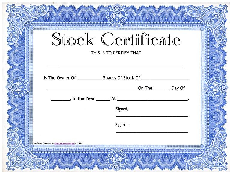 Printable Blank Share Certificate Template Free | Netwise With Regard To Free Blank Share Certificate Template Free