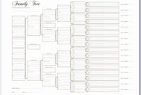 Printable Family Tree Charts New A3 Six Generation Family Pertaining To Free Blank Family Tree Template 3 Generations