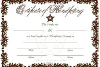 Printable Rusty Red Handfasting Certificate Celtic Inside Blank Marriage Certificate Template