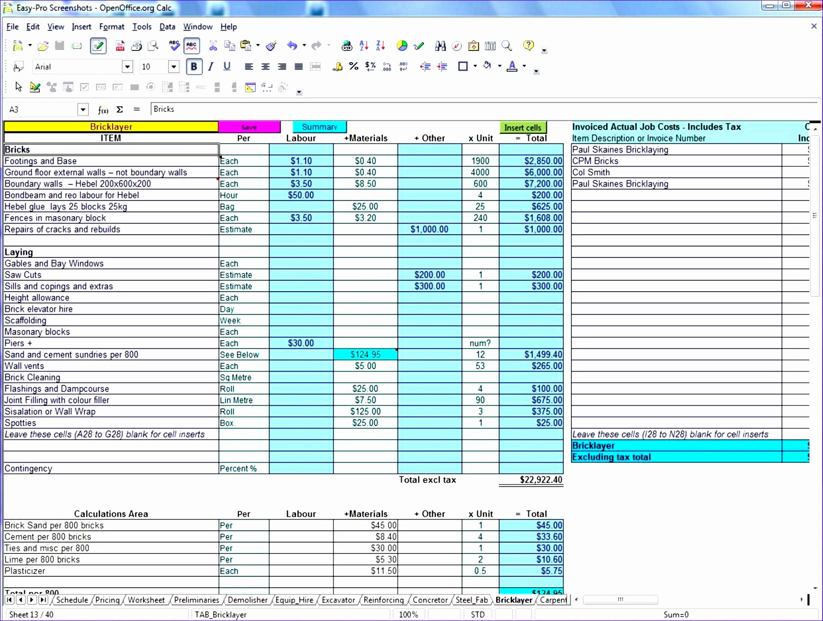 Project Cost Tracking Template Excel | Akademiexcel For Cost Breakdown Template For A Project