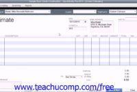 Quickbooks Pro 2014 Tutorial Creating An Estimate Intuit Intended For Training Cost Estimate Template