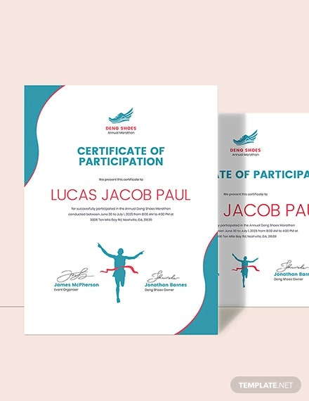 Running Certificate Template 7+ Word, Pdf, Ai, Indesign In Awesome 5K Race Certificate Templates