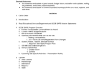 Safe Advisory Meeting Agenda | Templates At With Free Advisory Board Meeting Agenda Template