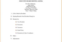 Sample 62 Free Printable Nonprofit Board Meeting Agenda For Awesome Board Agenda Template Non Profit