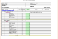 Sample Construction Estimate Spreadsheet Within Building With Regard To Building Cost Spreadsheet Template