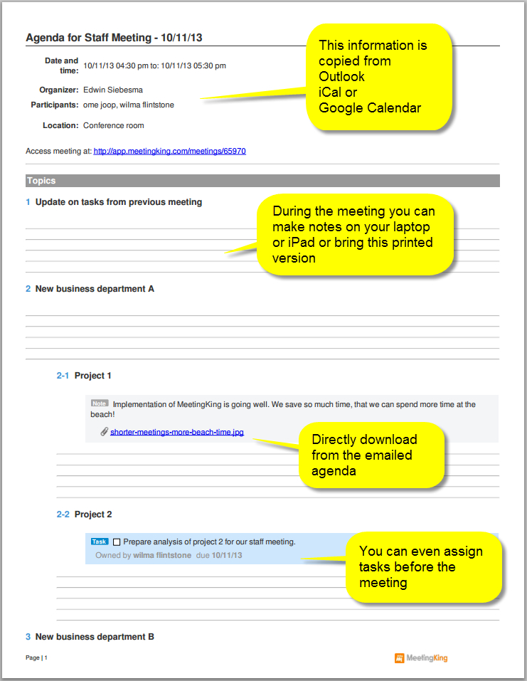 Sample Staff Meeting Agenda Template With Regard To Free Conference Agenda Template