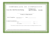 Sample Training Completion Certificate Template Free Download Intended For Free Workshop Certificate Template