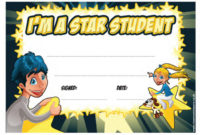 School Certificate | I'M A Star Student Award Certificate Throughout Awesome Student Of The Week Certificate Templates