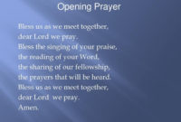 Simple Prayer Before Business Meeting | Oxynux Throughout Fascinating Sunday School Meeting Agenda