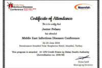 Simplecert Certificates Of Attendance For Conference Intended For Fantastic Conference Certificate Of Attendance Template