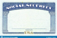 Social Security Card Blank Stock Image. Image Of Regarding Awesome Blank Social Security Card Template