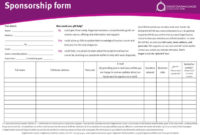 Sponsorship Sheet Template. While We 39 Re Livin In A Box Inside Blank Sponsor Form Template Free