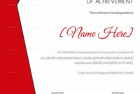 Sports Award Certificate Template Word (2 (Dengan Gambar Within Fresh Sports Award Certificate Template Word