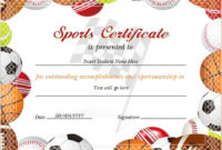 Sports Certificate Templates For Ms Word | Professional With Regard To Fresh Sports Award Certificate Template Word