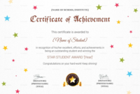 Star Achievement Certificate Design Template In Psd Word Throughout Honor Certificate Template Word 7 Designs Free