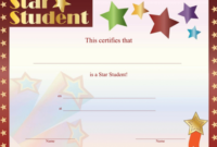 Star Student Certificate Free Printable Download In Free Throughout New Star Student Certificate Templates