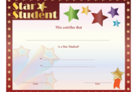 Star Student Certificate Free Printable Download Pertaining To Awesome Star Reader Certificate Template