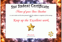 Star Student Certificate Pertaining To Star Certificate Templates Free