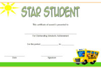 Star Student Certificate Template: Top 10+ Super Class Ideas Intended For Star Naming Certificate Template