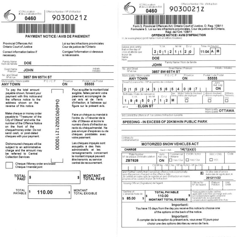 State Of Michigan Uniform Law Citation Fill Online With Regarding Blank Speeding Ticket Template