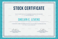 Stock Certificate Design Template In Psd, Word, Publisher With Regard To Free Template Of Share Certificate