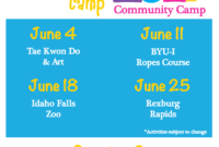 Summer Camp Schedule 01 | Madison Cares Inside Awesome Summer Camp Agenda Template