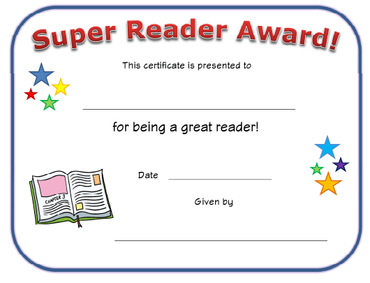 Super Reader Award Certificate Template Download Printable Pertaining To Free Star Reader Certificate Templates