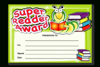 Super Reader Award Certificates Superstickers Pertaining To Star Reader Certificate Templates