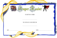 Super Reader Certificate Template 06 Pertaining To Fascinating Star Certificate Templates Free