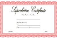 Superlative Certificate Templates Free [10+ Great Designs] Within Simple Superlative Certificate Template