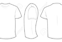 T Shirt Template Vector Inside Blank T Shirt Outline Template