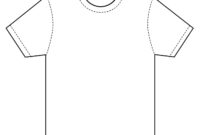 T Shirt Template Vector Intended For Amazing Blank T Shirt Outline Template