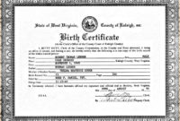 Template Ideas Birth Cirtificatee Printable Baby Intended For South African Birth Certificate Template