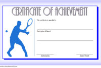 Tennis Achievement Certificate Templates [7+ Fantastic Regarding Netball Achievement Certificate Editable Templates