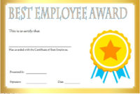 The Enchanting Best Employee Certificate Template (9Th Within Best Employee Award Certificate Templates