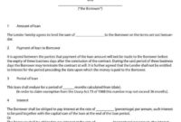 The Stunning 38 Free Loan Agreement Templates & Forms Intended For Blank Loan Agreement Template