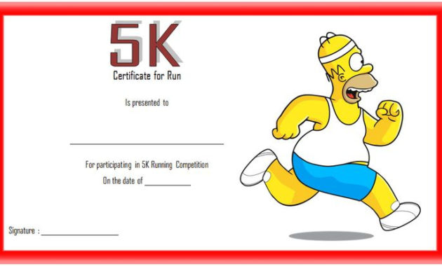This Is A 5K Participation Certificate Template That We Within 5K Race Certificate Templates