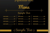 Top 37 Free &amp;amp; Low Cost Restaurant Menu Templates Within Blank Food Web Template