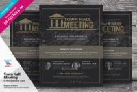Town Hall Meeting Flyer Vol.01Kinzishots | Graphicriver In Fantastic Town Hall Meeting Agenda Template