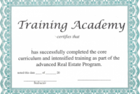 Training Certificate Template Certificate Templates In Throughout Awesome Professional Certificate Templates For Word