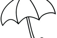 Umbrella Coloring Pages Best Coloring Pages For Kids In Blank Umbrella Template