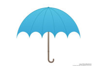 Umbrella Template Printables | Umbrella Decorations Within Blank Umbrella Template