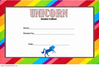 Unicorn Adoption Certificate Free Printable: 7+ Designs Pertaining To Dog Adoption Certificate Free Printable 7 Ideas