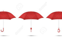 Vector 3D Realistic Render Red Blank Umbrella Icon Set Regarding Awesome Blank Umbrella Template