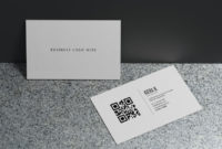 White Business Card Paper Mockup Template With Blank Space Within Blank Business Card Template Psd