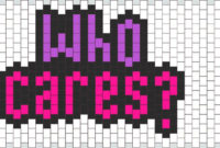 Who Cares | Templates Printable Free, Perler Bead Intended For Awesome Blank Perler Bead Template