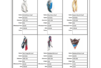 Wholesale Line Sheet Template | Startup Fashion Within Fashion Cost Sheet Template
