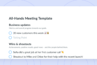 All-Hands Meeting Agenda Template